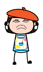 Covering Ears Artist Cartoon