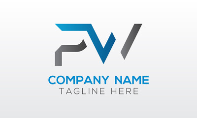Initial PW Letter Logo With Creative Modern Business Typography Vector Template. Creative Letter PW Logo Vector.