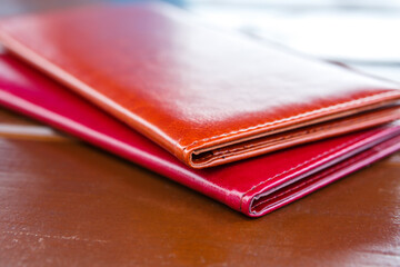 Leather folders for restaurant bills