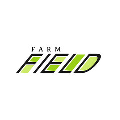 Farm Field Logo Design Template
