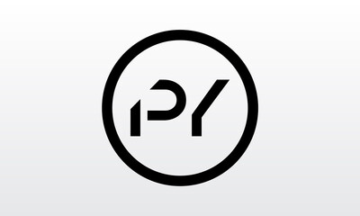 Initial PY Letter Logo With Creative Modern Business Typography Vector Template. Creative Letter PY Logo Vector.