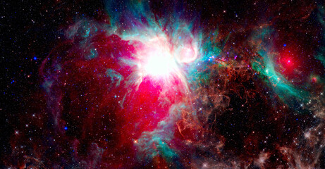 Supernova explosion. Elements of this image furnished by NASA.