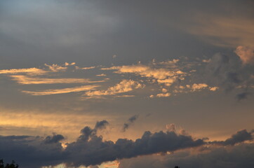evening clouds