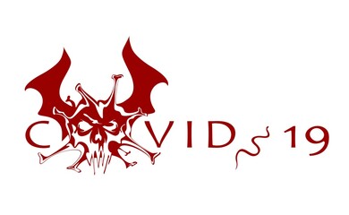 Inscription COVID-19 on white background. World Health Organization WHO introduced new official name for Coronavirus disease named COVID-19