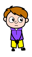 Shy Boy Cartoon