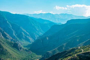 Obraz premium mountain landscape with and clouds