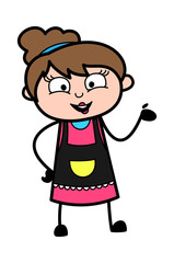 Happy Beautician Cartoon Illustration