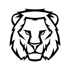 Mascot stylized lion head.