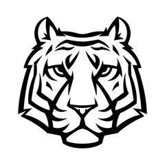 Mascot stylized tiger head.