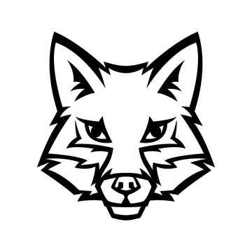 Mascot stylized fox head.