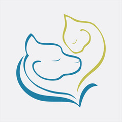 Great pack of flat logos with pet shop Free Vector Logo templates