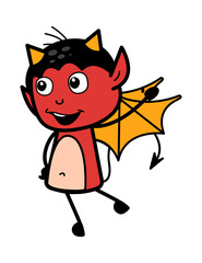 Cartoon Devil saying Hello