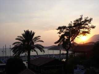 Obraz premium Sonnenuntergang am Meer