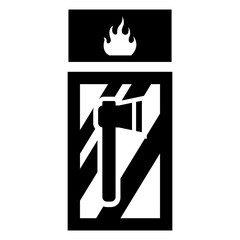 Emergency ax icon