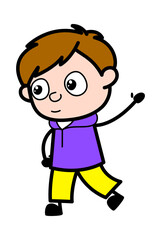 Raised Hand Boy cartoon