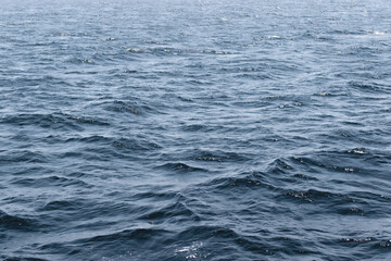 Blue sea waves surface pattern