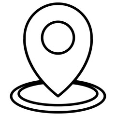 Fototapeta premium Map pin icon