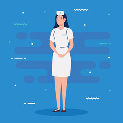 nurse with uniform, female nurse, hospital worker