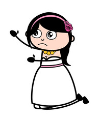 Cartoon Bride Begging