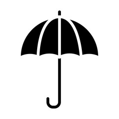 umbrella icon image, half line half color style