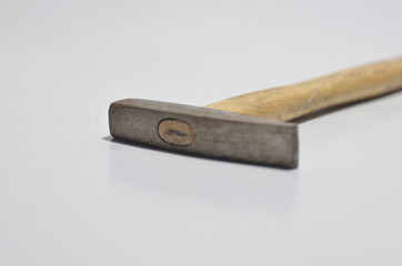 Photo of a hammer on a blank white background