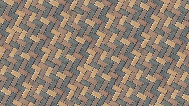 Landing on a square paved with concrete paving slabs. The fall.
