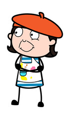 Folded Arms Artist cartoon