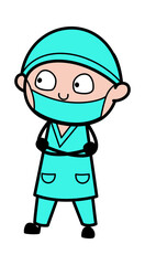 Folded Arms Surgeon cartoon