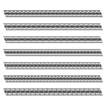 Construction reinforced steel vector design illustration isolated on white background
