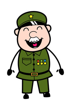 recommend clip art: Adorable Military Man cartoon