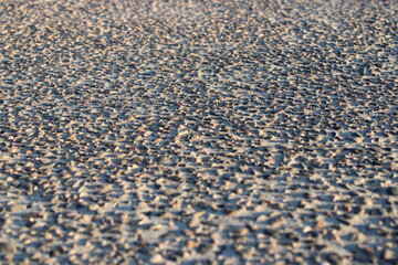 Camino de grava, textura