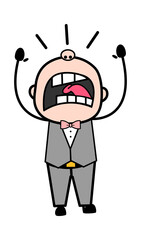 Shouting Groom Cartoon