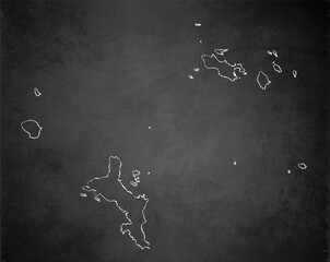 Seychelles map Seychelles islands,  design card blackboard chalkboard blank raster