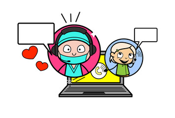 Cartoon Surgeon Online Calling