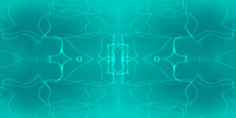 Watercolor Neuro Paintings. Signalling Molecule.