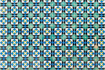 Traditional Portuguese glazed tiles