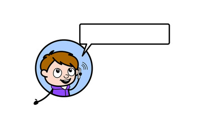 Cartoon Boy on Phone