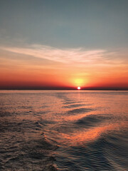 Sunset is always magical. When sun dives into the mighty river Meghna , the moment is so spiritual to witness.  A beautiful sunset in Bangladesh