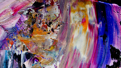 Colorful abstract background wallpaper. Modern motif visual art.  Mixtures of oil paint. Trendy...