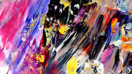 Colorful abstract background wallpaper. Modern motif visual art.  Mixtures of oil paint. Trendy...