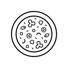 Pizza logo. Icon design. Template elements