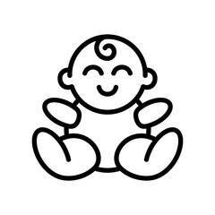 Baby logo. Icon design. Template elements