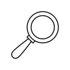 Isolated lupe line style icon vector design