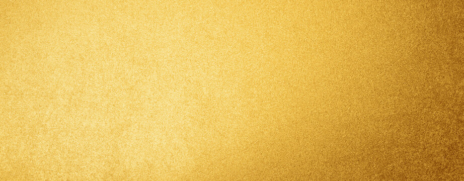 Gold texture background. Golden shiny wall surface with gradient reflection