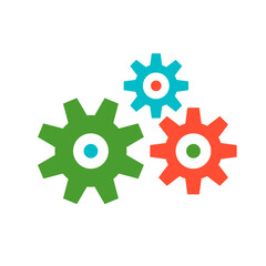 Gear logo. Icon design. Template elements