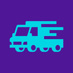 Delivery Truck Logo. Icon design. Template elements