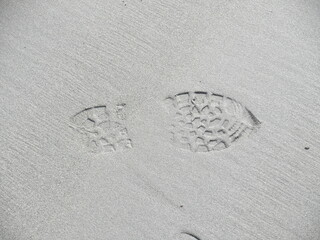 footprint in sand