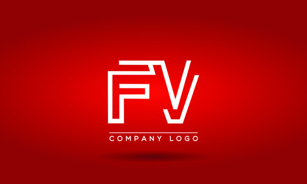 FV Logo Initial letter Design Template Vector