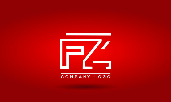  FZ Logo Initial letter Design Template Vector