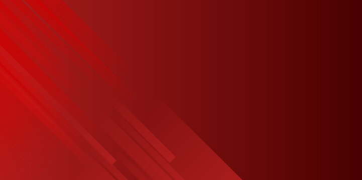 Abstract technology geometric red color shiny motion background.